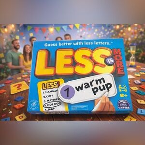 SPIN Master LESS is More Board Game - Blue and Yellow